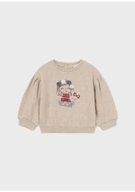 Resim Mayoral Mayoral Kız Bebek Sweatshirt - Bej 