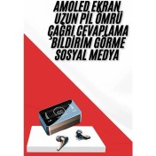 Resim Techno Stock Tws Bluetooth Kulaklık Aynalı Kulaklık Dijital Göstergeli Dokunmatik Kontrol 