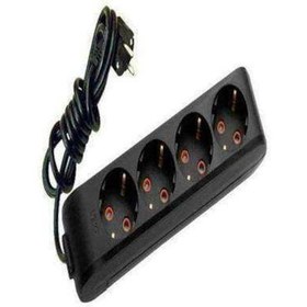 Resim Viko 4'lü Priz 3x1,5 mm Uzatma Siyah 20 MT 