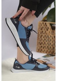 Resim Laya Fileli Hafif Rahat Taban Kadın Sneaker 