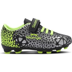 Resim Slazenger CRYSTAL Çocuk Halı Saha Siyah / Yeşil Futbol Ayakkabısı 