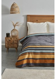 Resim Karaca Home Nina Tek Kişilik Pamuk Battaniye Antrasit 200.22.04.0223 