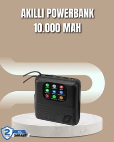 Resim Akıllı Bildirim Ekranlı 10000 Mah Powerbank Ve Aktivite Takip Cihazı Belirtilmemiş 