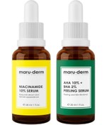 Resim Maruderm sivilce ve siyah nokta önlemeye ve gözenek sıkılaştırmaya yardımcı 2'li serum seti 