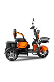 Resim Yuki YK-56 Pony 3 Tekerli Elektrikli Motosiklet - Turuncu 