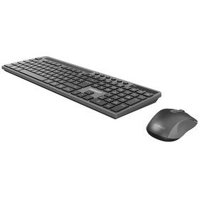 Resim Everest Km-730 Gri/siyah Kablosuz Q Multimedia Klavye + Mouse Set Optik 