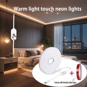 Resim USB ile çalışan akıllı LED neon ışık şeridi - esnek, taşınabilir, 5V, ayarlanabilir parlaklık, sıcak ışık ne 