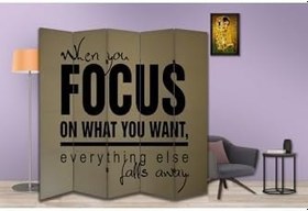 Resim Motivasyon Temalı Özel Tasarım Paravan Room Divider PRV1071, 180 x 180 