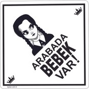 Resim Byken ARABADA BEBEK VAR SİYAH BEYAZ 