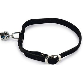 Resim Beeztees Kedi Boyun Tasması, Süet, Siyah, 24-29cm 