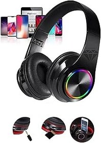 Resim Favors B39 Bluetooth Kulaküstü Kulaklık Led Işıklı Mikrofonlu Kablosuz Kulak Üstü Kulaklık Siyah 