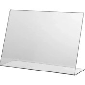 Resim Vkf Renzel (10 Adet)Akrilik Broşürlük Yatay L Stand A7 7.4*10.5 cm Föylük Pleksi Reklamlık Fiyatlık 