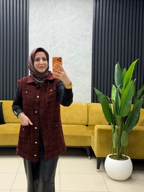 Resim Armine tüvit yelek - Bordo / 42 