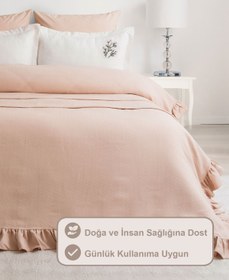 Resim Elart Gardenya Pike Takımı Çft Kişilik Bej - Bej 