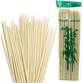 Resim Bambu Kurabiye Çubuğu, Çöp Şiş, 100 Adet - 20 Cm 