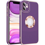 Resim Israh Apple Iphone 11 Için Uyumlu Kılıf Kamera Lens Cam Korumalı Logo Gösteren Halkalı Kongo Kapak 