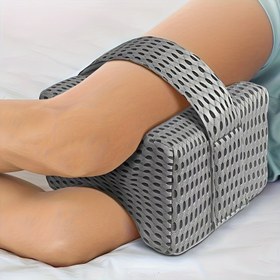 Resim Hamile Kadınlar İçin Ayarlanabilir Yan Uyku Yastığı - Diz Koruma ile Yavaş Geri Dönüşlü Bacak Yastığı, Rahat Yatak Desteği için Ergonomik Tasarım, Gri, Diz Yastığı, Hamilelik Konforu, Nefes Alabilen Kumaş 