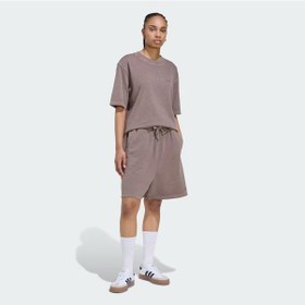 Resim Adidas Essentials Linear Boyfriend Washed Kadın Tişört C-adıke3197b30a00 Kahverengi 