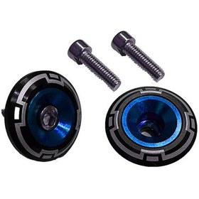 Resim 8 Mm Desenli Mavi Sehpa Yüzüğü Siyah 