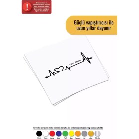 Resim Isim Soyisim Kalp Atışı - Araç, Oto, Laptop, Duvar Uyumlu Sticker 50*20 cm 