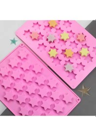 Resim Silikon Kek Kalıp Sugarcraft Yıldız Figürleri Kalıbı Şeker Hamuru Çikolata Kalıbı 25 Li Çok Renkli 