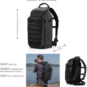 Resim Tenba Axis V2 Multicam Siyah Sırt Çantası 16L 