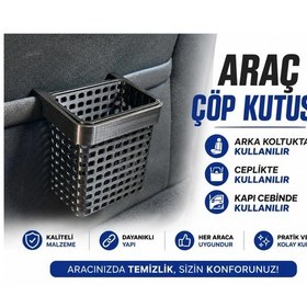 Resim Araç Çöp Kutusu , Araç Kapı Ceplik Çöp Kovası , Universal Araç Koltuk Arkası Çöp Kutusu Çok Renkli 