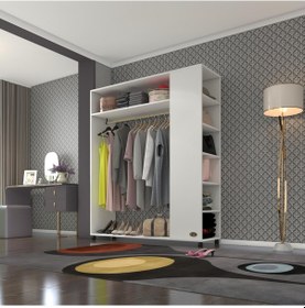 Resim Kenzlife giysi dolabı bayram 180*150*40 byz gardırop tekerlekli 