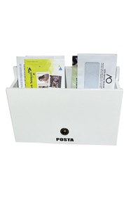 Resim Mimoza Ahşap Posta Kutusu 