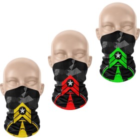 Resim Dair Aksesuar 3'lü Set Boyunluk Bandana Outdoor Balaklava Yüz Maskesi Kafa Bandı 