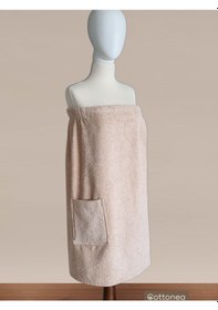 Resim % 100 Pamuklu Laodikeia Sarma Havlu, Duş, Deniz-plaj, Spa Banyo Havlusu Kadın Bej 