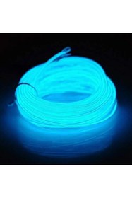 Resim Elioure CN Araç Içi Aydınlatma Ip Şerit Torpido Led Ip Neon Dekoratif BUZ Mavi 5 Metre 