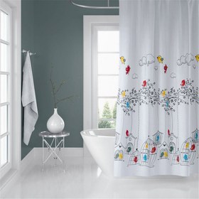 Resim Afeks Home Baskılı 180x200 cm Polyester Banyo Perdesi (AFEKSHOME.10010) 