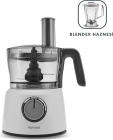 Resim Homend Functionall 2846H Blender Hazneli Mutfak Robotu Krem 