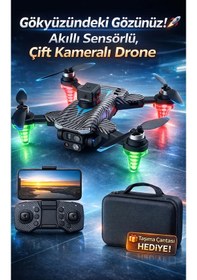 Resim Taşıma Çantası Hediyeli Çift Kameralı Engel Tanıma Özellikli Akıllı Drone 