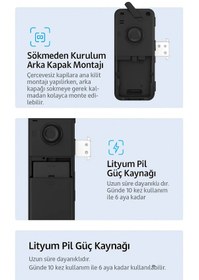 Resim Onloi / Akıllı Cam Kapı Kilidi (Mobil Uygulamalı) | OK0350 
