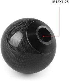 Resim Stil Evrensel Karbon Fiber Manuel Vites Topuzu 3 Adaptörü ile Çoğu Araba Dekorasyon Klasik Yuvarlak Kolay Kurulum Kullanımı Kolay 