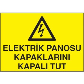 Resim Fezzpirint Elektirik Panosu Kapaklarını Kapalı Tut Ölçü 25 35 Dekote 