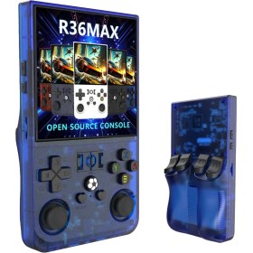 Resim R36S Max 4 Inç Geniş Hd Ekran El Oyun Konsolu Atari 64 GB Gta Pes Game Player Çantalı 21000 Oyun 