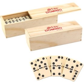 Resim Star Oyun Star Okey Ahşap Kutulu Melamin Domino 