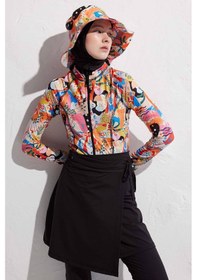 Resim Manuka Tesettür Mayo Etek Siyah Siyah 