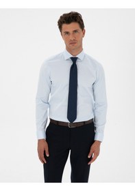 Resim Pierre Cardin Erkek Açık Mavi Gömlek Desenli 50312330-vr003 Açik Mavi 
