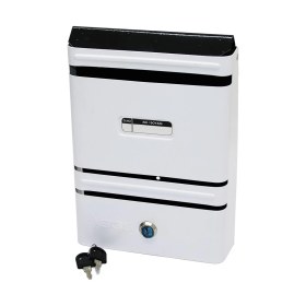 Resim Go İthalat Metal Beyaz Posta Kutusu 27X19 cm (3791) 