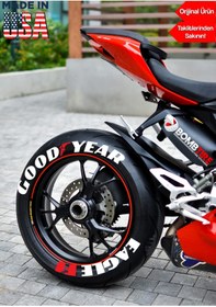 Resim bombtire Motorsiklet Lastik Yazısı Goodyear Eagle F1 2.5 Cm 4 Adet (MADE IN USA) ® Orijinal Ürün 