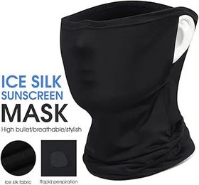 Resim lifcasual Güneşe dayanıklı Buz ipek Bisiklet Yüz Maskeleri Ter Önleyici Kasklar İç Yüz Kaplama Motosiklet Tırmanma Rading Astar 