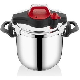 Resim Falez Vento 7 lt Kırmızı Düdüklü Tencere Falez Clipso Düdüklü Ten 