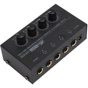 Resim Tenfowee 4 Kanal Kulaklık Amfi - Stüdyo/sahne İçin Bağımsız Ses Kontrolü, Ultra Düşük Gürültü, Altın Kaplı Bağlantı 100-240v Diğer 