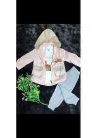 Resim Kız Bebek Yağmurluk Takım 0-24 Ay Pembe 
