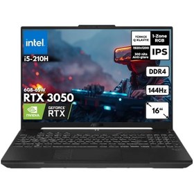 Resim Asus TUF Gaming F16 FX607VJ-RL016HMF11 i5-210H 16 GB 512 GB 6 GB RTX3050 16" Free Dos Dizüstü Bilgisayar 