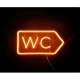 Resim Tuvalet-wc Yön Tabelası Neon Tabela 